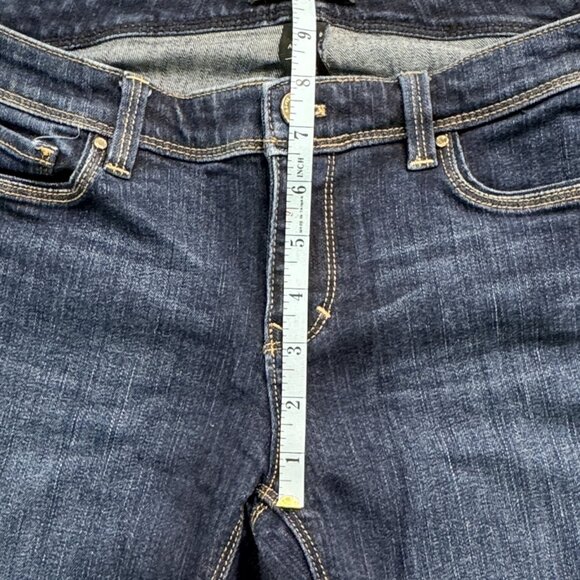 White House Black Market Slim Ankle Jeans Size 2R Blue Denim Feel Beautiful Dark - Picture 12 of 16
